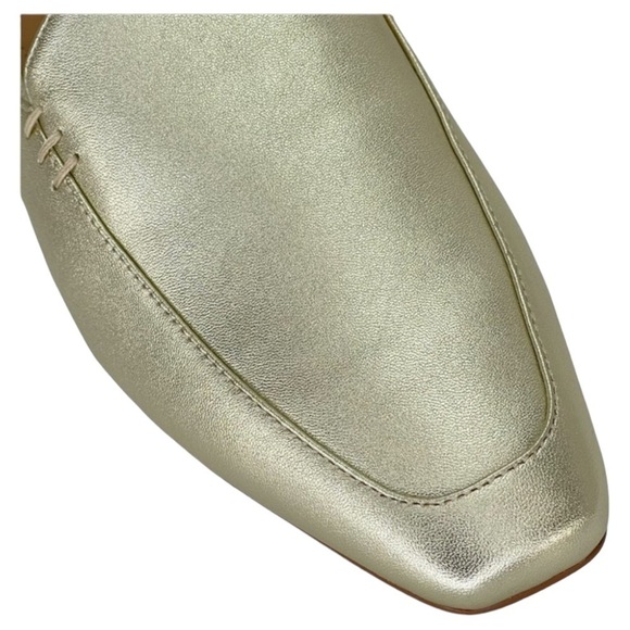 Marc Fisher LTD Pam Gold Leather Metallic Leather Womens Flat Mules Size 6M - Picture 7 of 16
